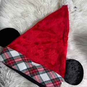 Disney Mickey plaid Christmas hat with ears